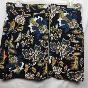 International Concepts Floral Mini Skirt Size 14 Fairycore Boho Fairygoth‎